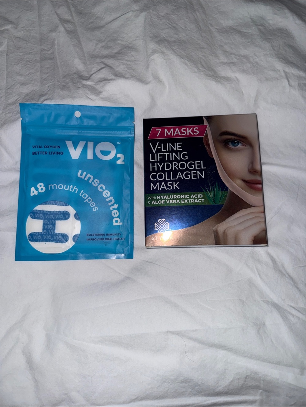 NWT Pack Mouth Tape and Neck Masks to help with Jawline